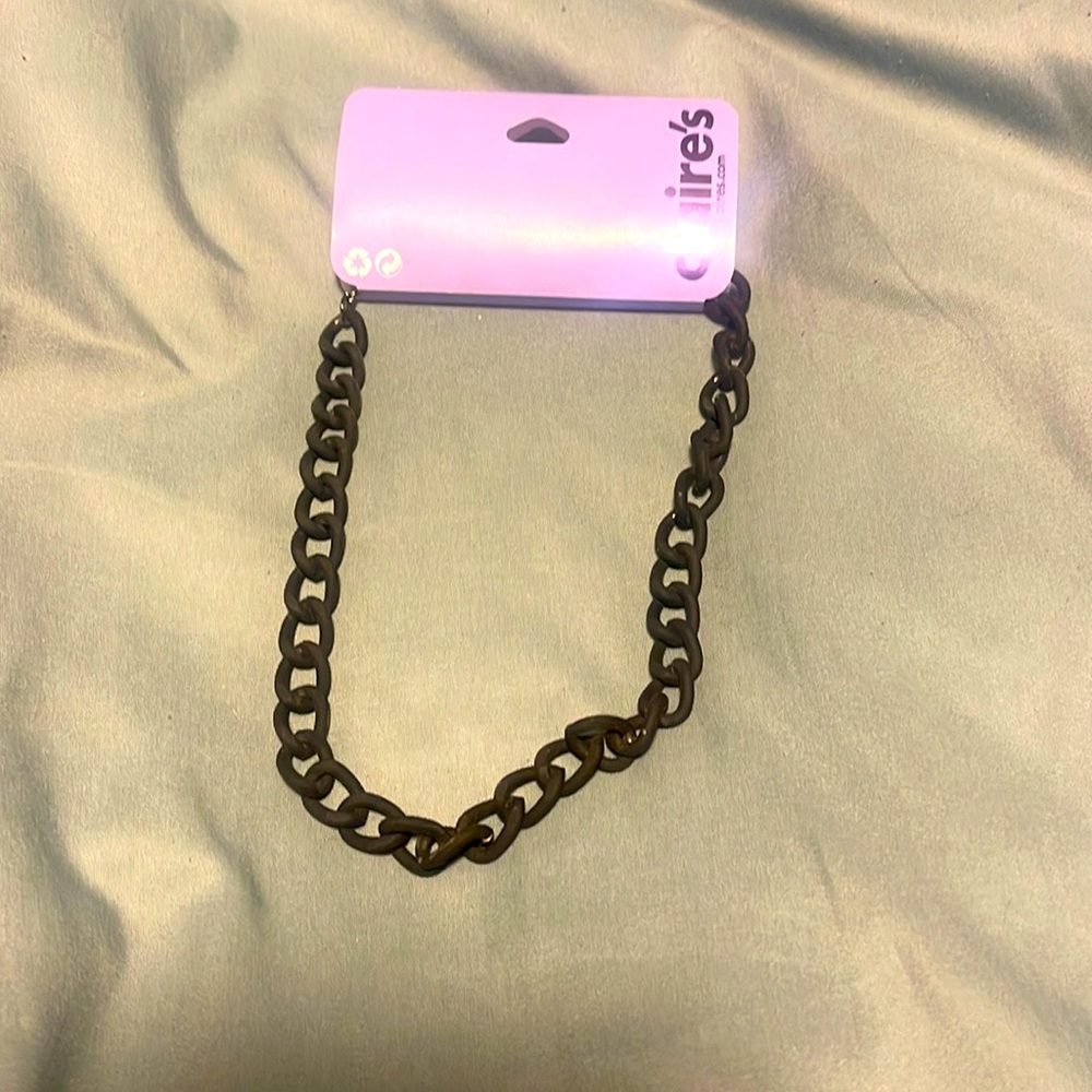 Black chain necklace